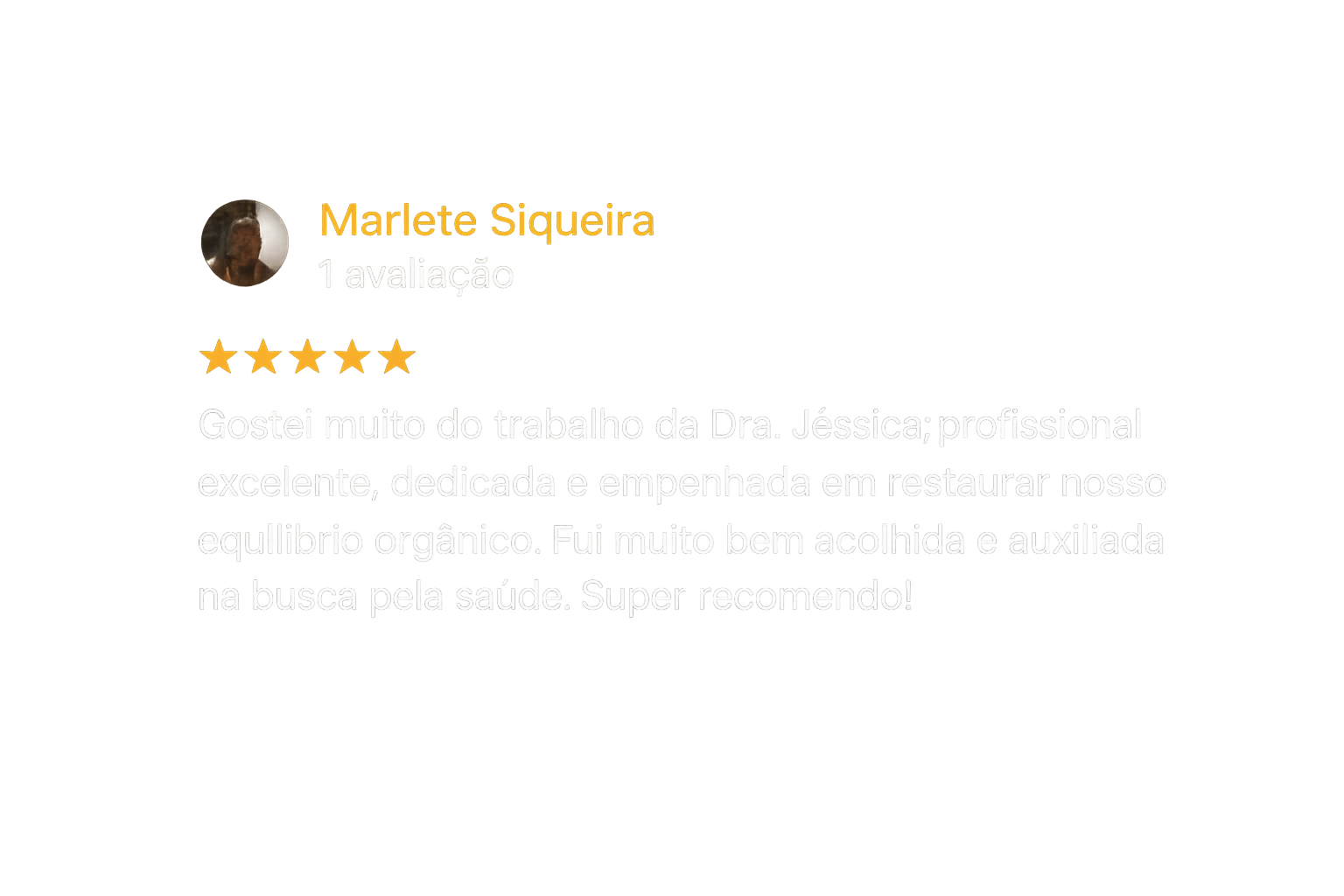 Depoimento de cliente satisfeito